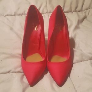Neon Pink Heels Size 7.5